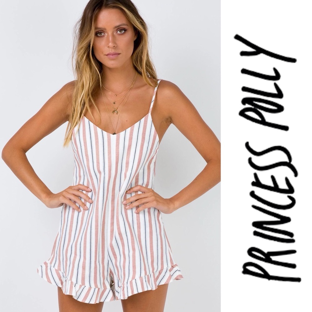 Princess Polly Allure Striped Romper